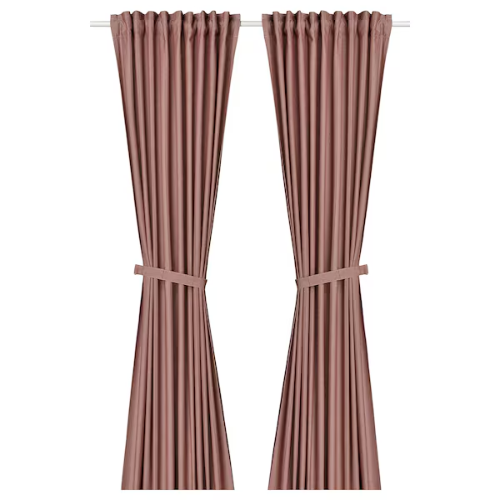 Decorise | Paire de rideaux + embrasses, 2 pcs 140x300 cm