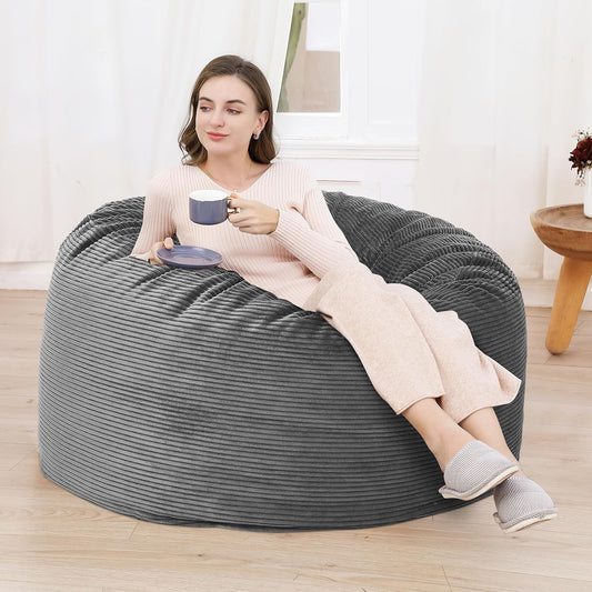 Decorise | Cylina Pouf 'Velours côtelé'