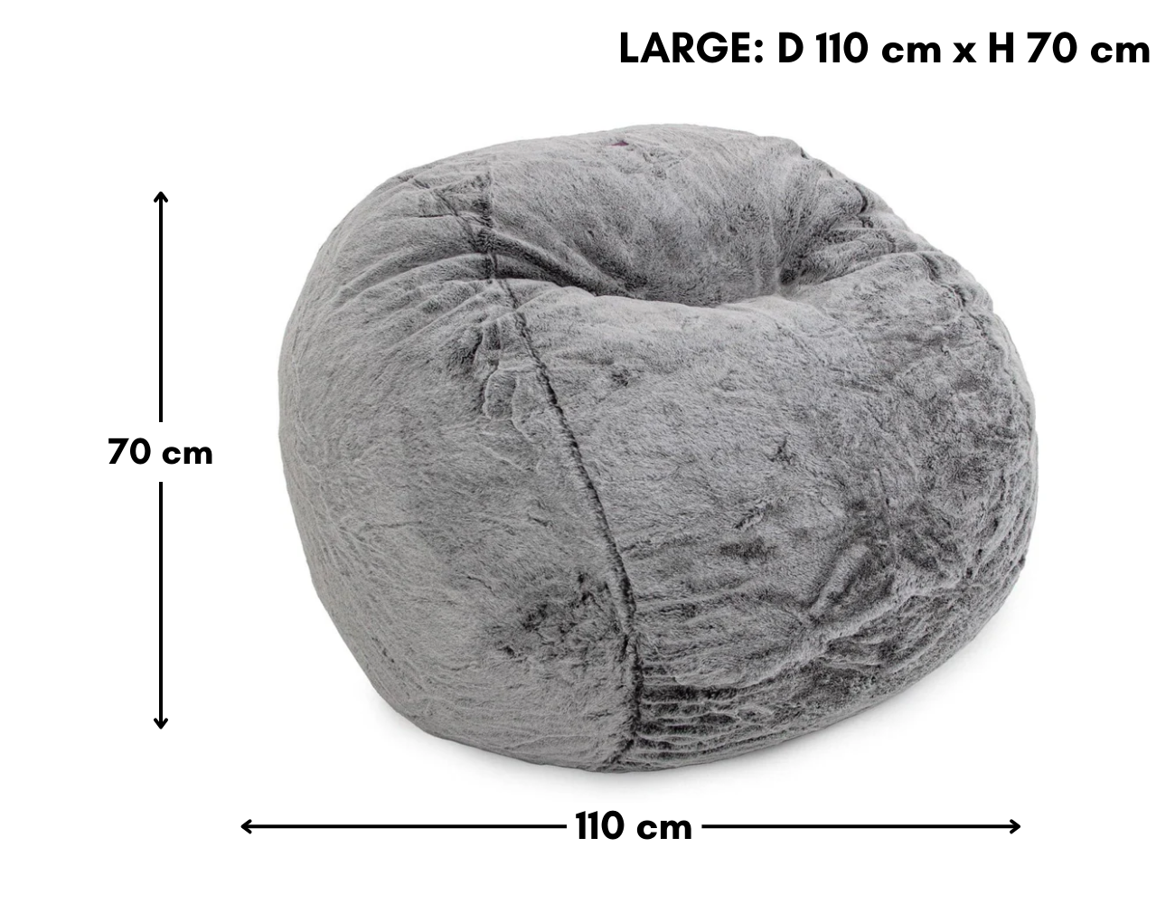Decorise | Chinchilla Pouf 'Modern Luxe Fur