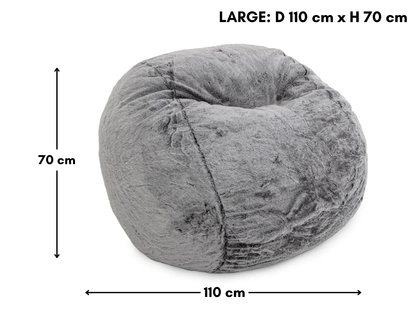 Decorise | Chinchilla Pouf 'Modern Luxe Fur