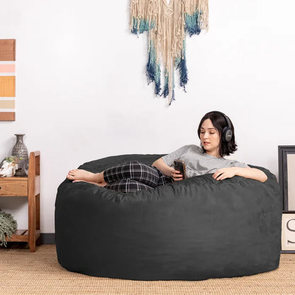 Decorise | Cylina Pouf 'Modern Microsuede