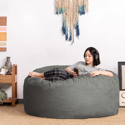 Decorise | Cylina Pouf 'Modern Microsuede