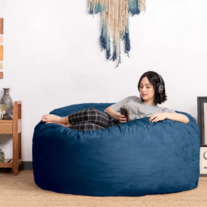 Decorise | Cylina Pouf 'Modern Microsuede