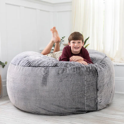 Decorise | Chinchilla Pouf 'Modern Luxe Fur